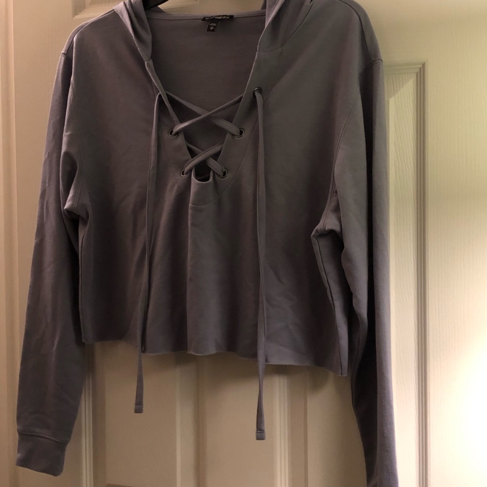 Express crop hoodie